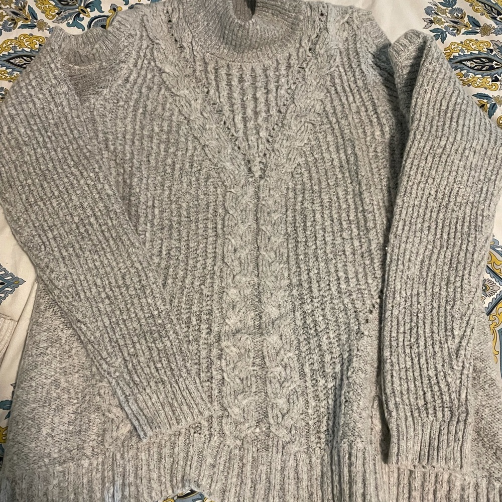 Maurices cold shoulder mock neck sweater